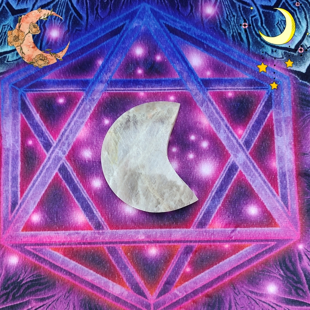 Blue Flash Moonstone Moon